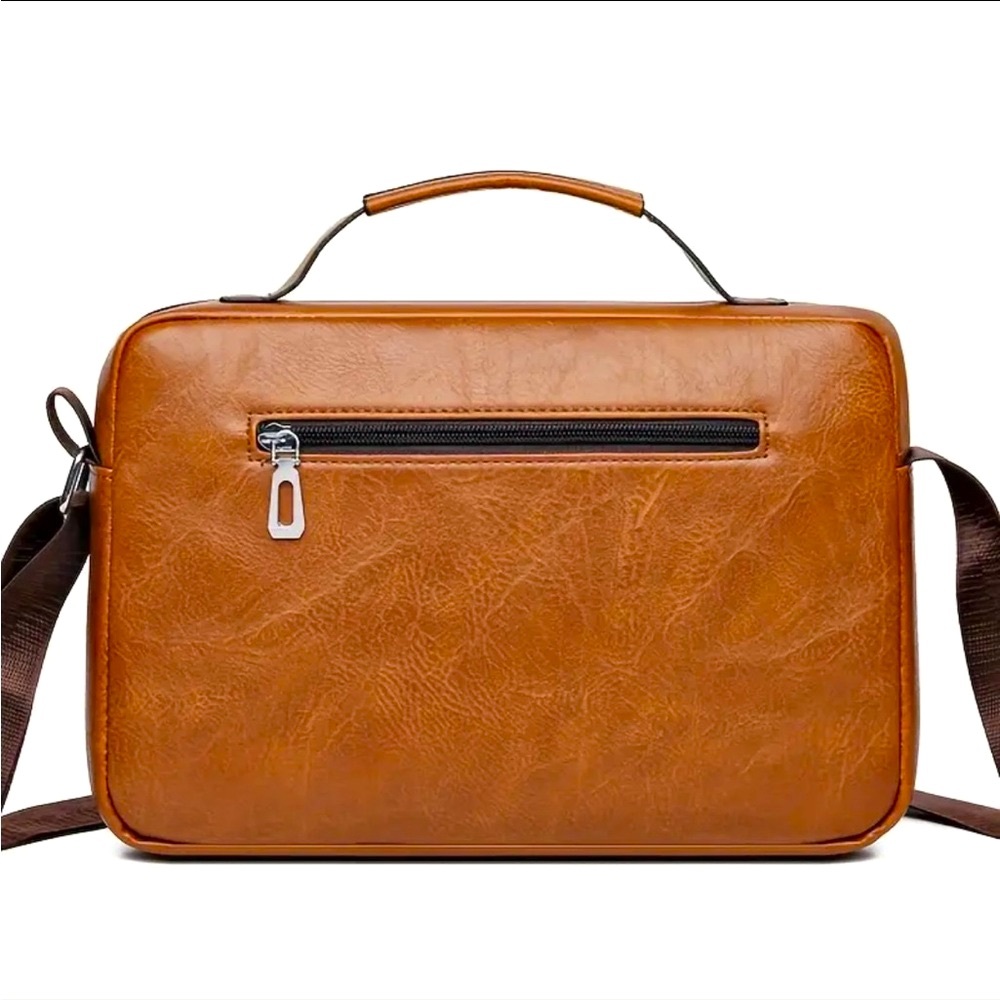 Vintage Style Messenger Bag - Vintage Explorer Sling Bag, Multi-Pocket Bag - Picture 8 of 15
